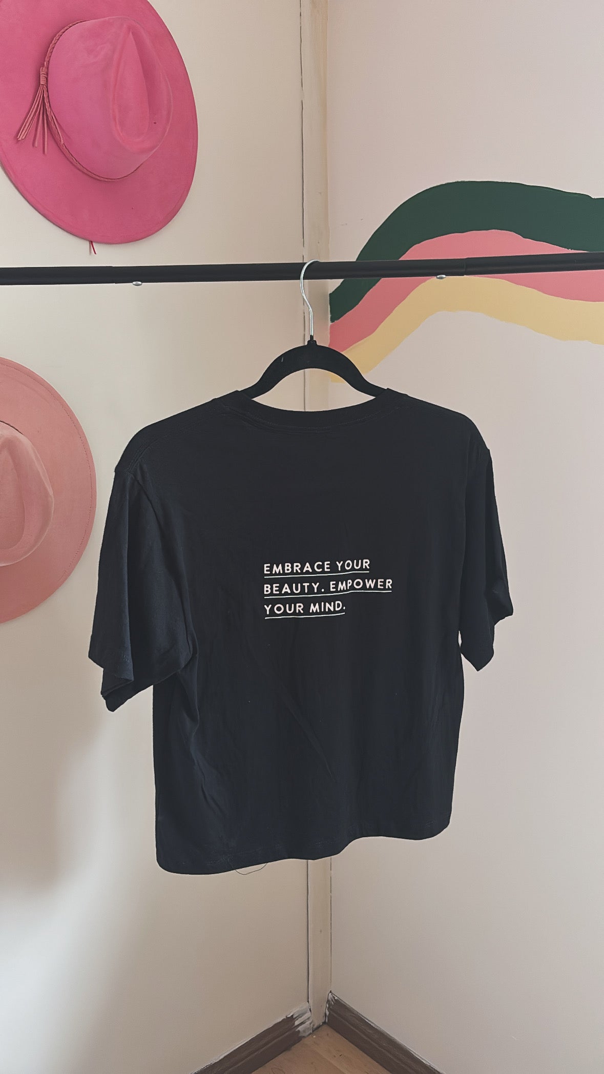 Pink Mushroom Crop Tee