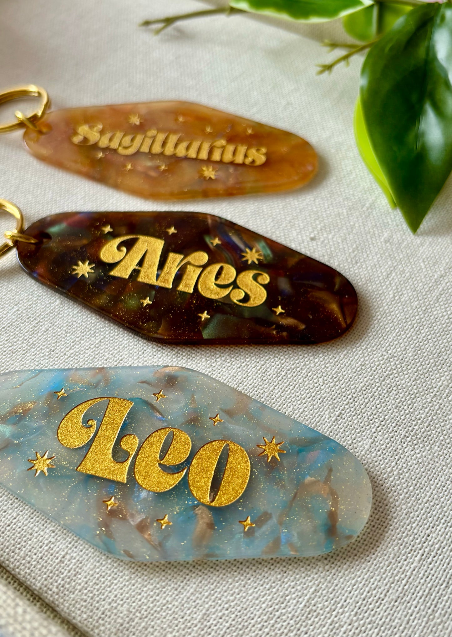 Zodiac Hotel Keychains