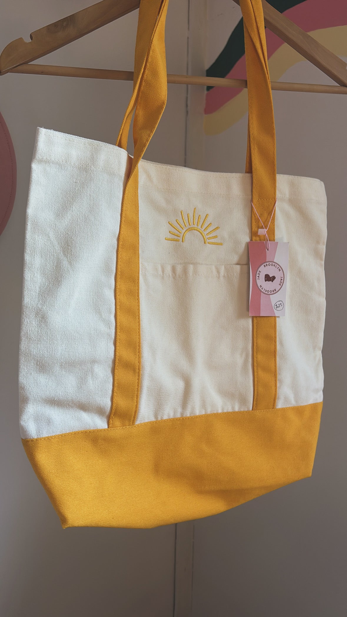 Sunshine Canvas Tote☀️