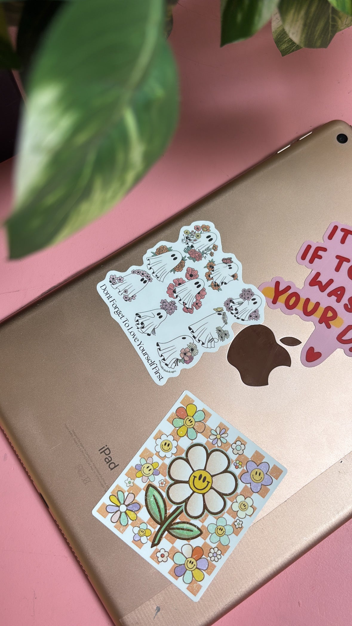Don’t forget to love yourself” Floral Ghosts