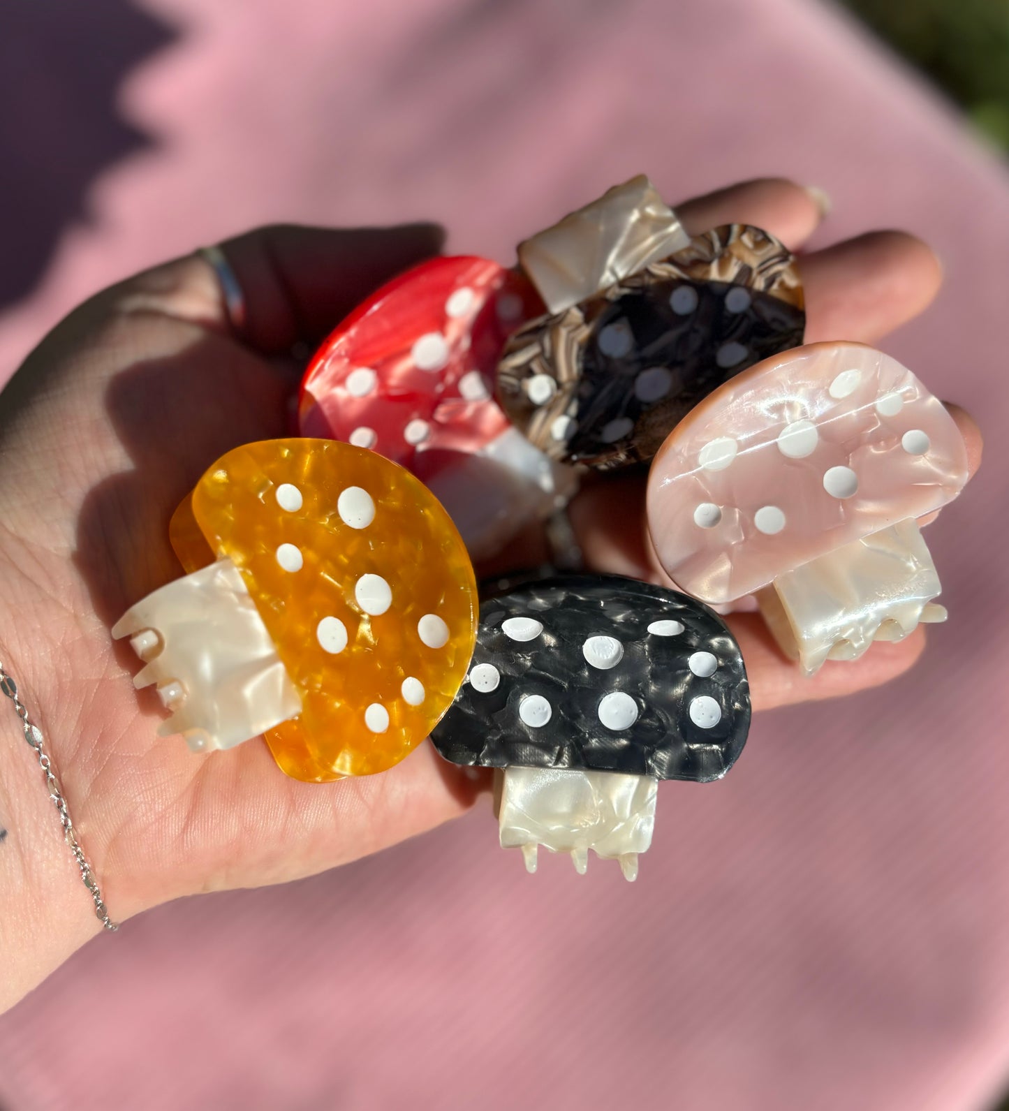 Cute Mushroom Claw Clips