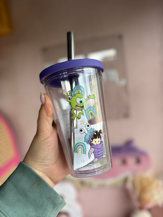 Monsters I.N.C Bubble Tea Cup - Plastic 20oz