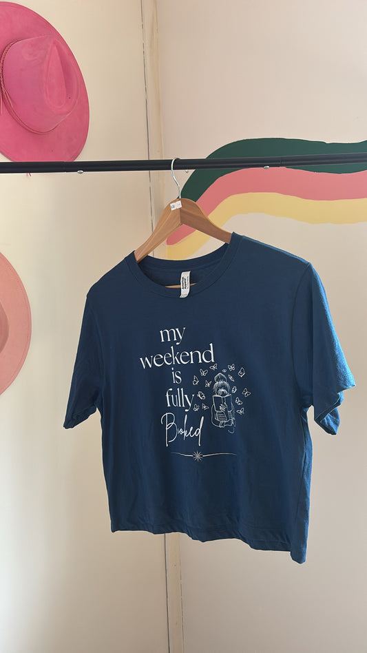 📚 My Weekend is Fully Booked Tee | 100% Cotton | small