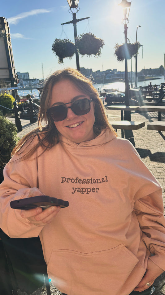 Professional Yapper Embroidered Hoodie
