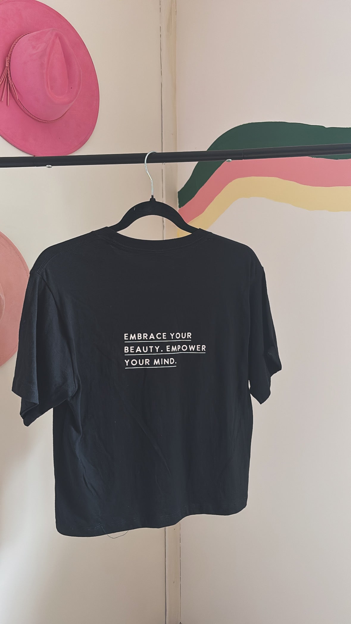 Pink Mushroom Crop Tee