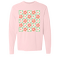 Green & Red Christmas Flowers Long Sleeve