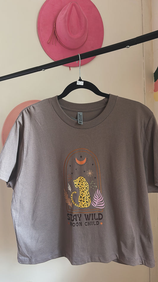 Stay Wild Moon Child Cropped Tee