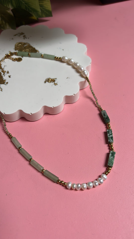 Jade & Pearl Necklace