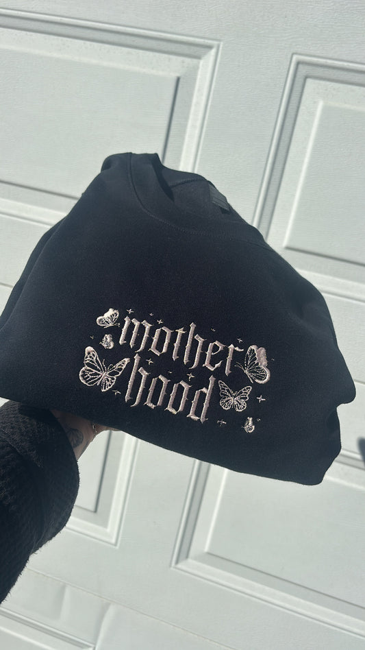 Motherhood Embroidered Crewneck Sweatshirt
