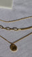 Goddess Coin Layered Necklace