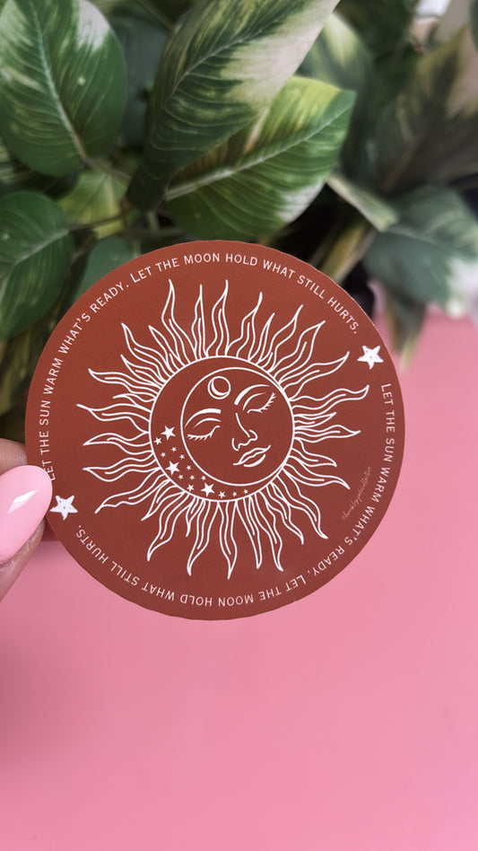 “Sun & Moon Cosmic Balance” Sticker
