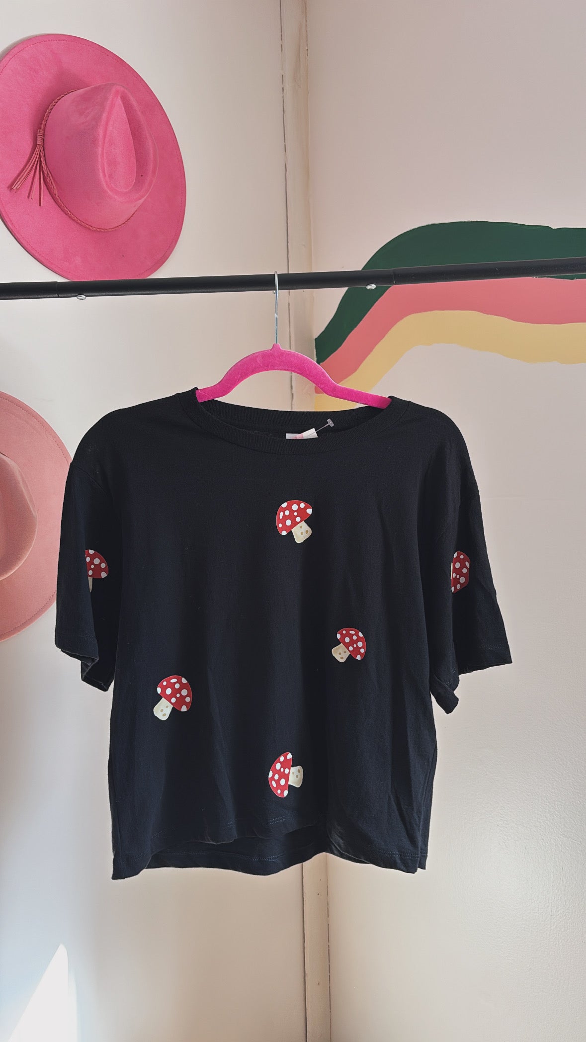 Magic Mushroom Crop Tee - Medium