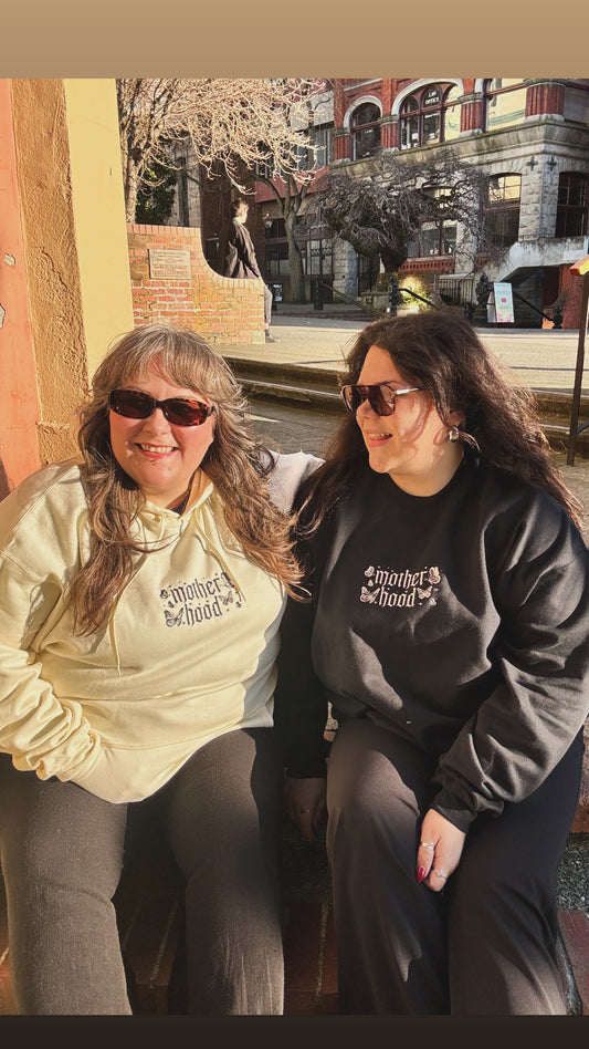 Motherhood Embroidered Hoodie