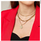 Goddess Coin Layered Necklace