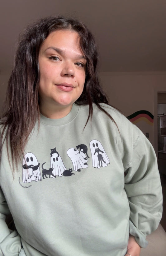 Ghost Cats Crewneck