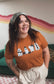 Black Cats & Ghosts Tee – Rust Orange