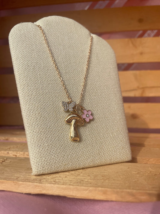 Mushroom Necklace