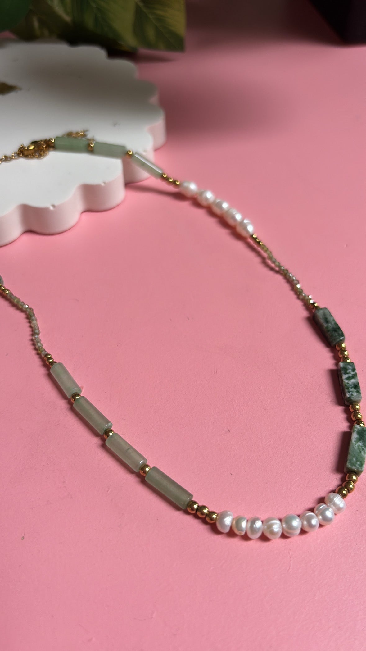 Jade & Pearl Necklace