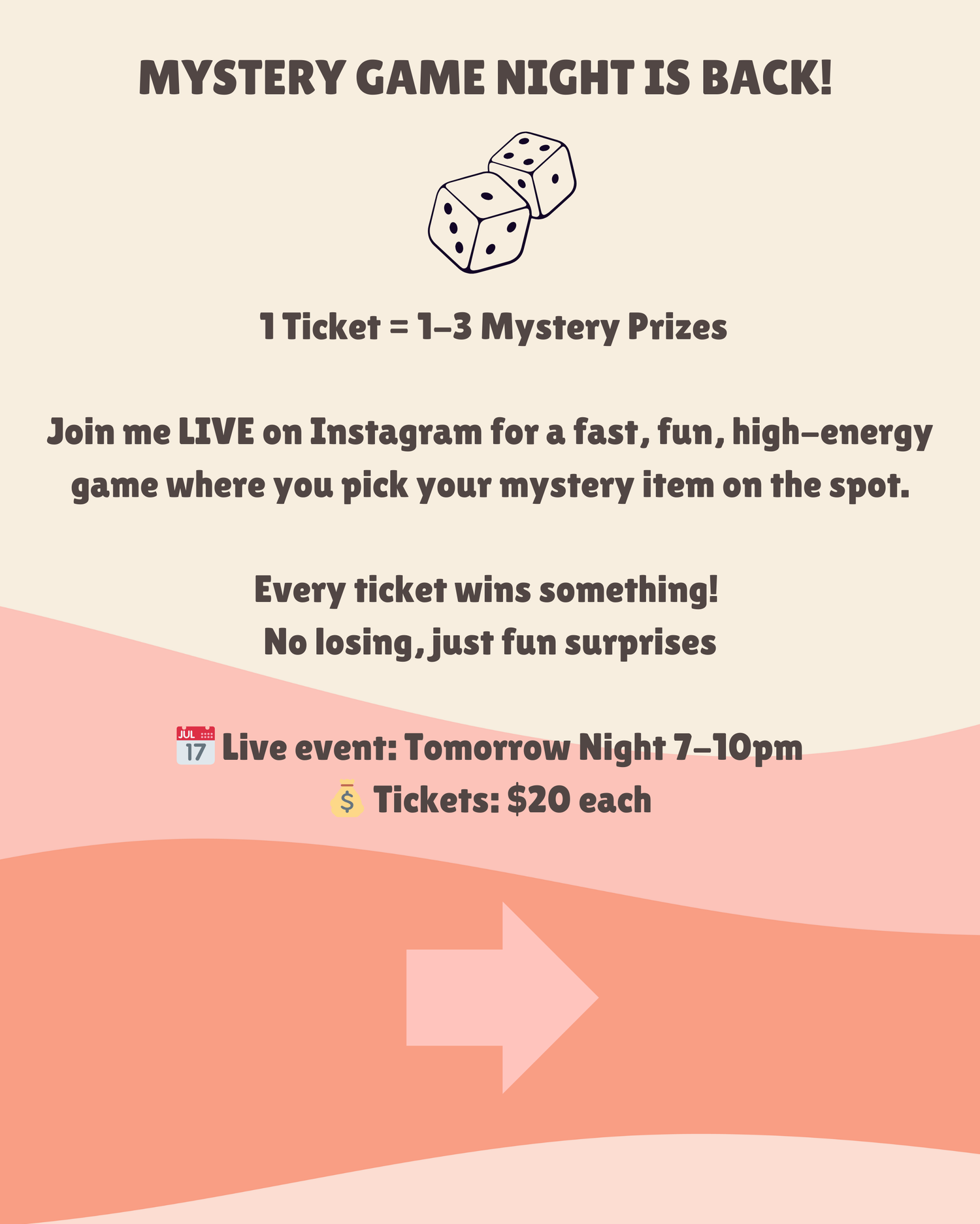 Mystery Shopping Event $20