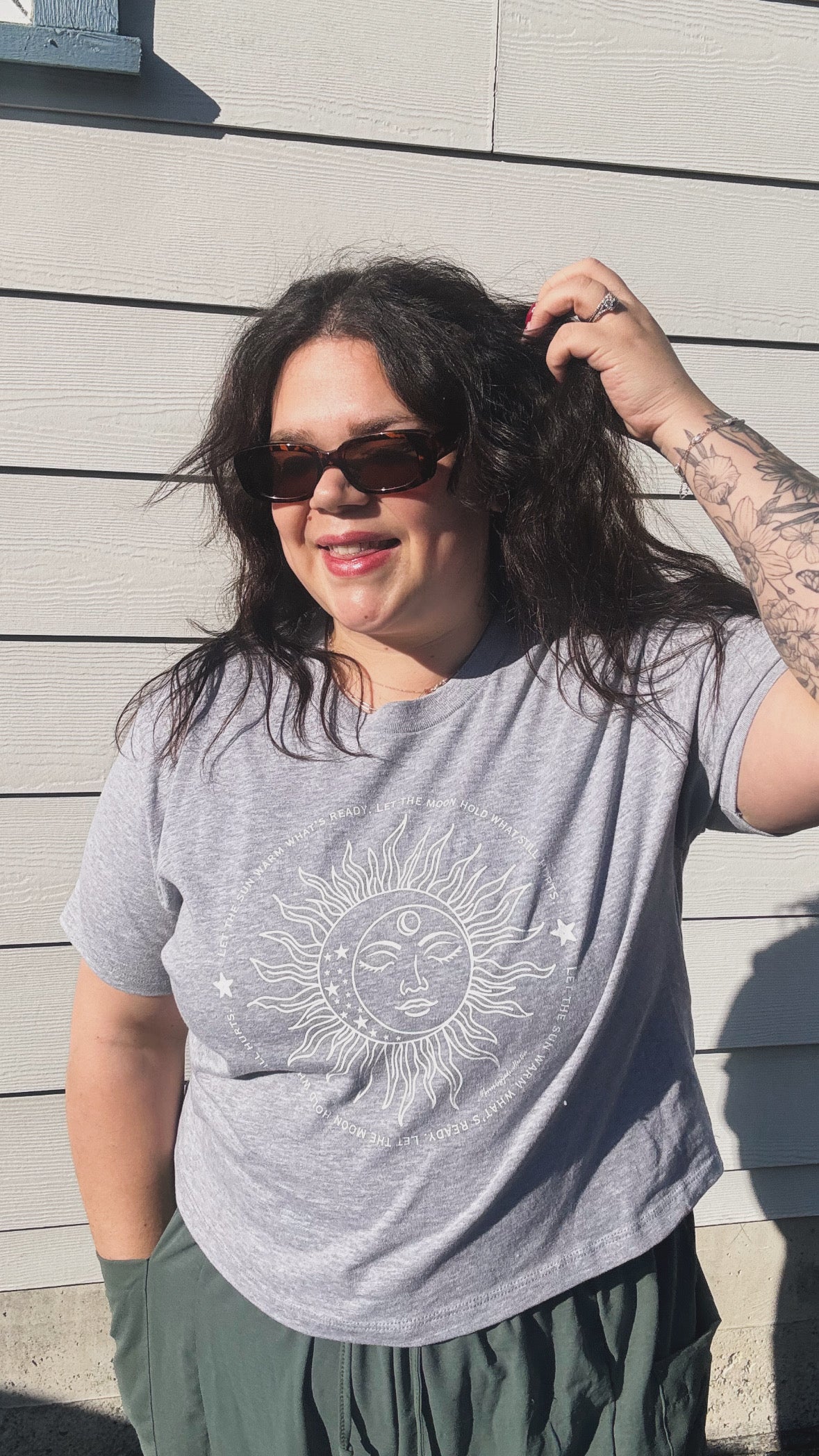 Let the Sun Warm What’s Ready Women’s Boxy Tee