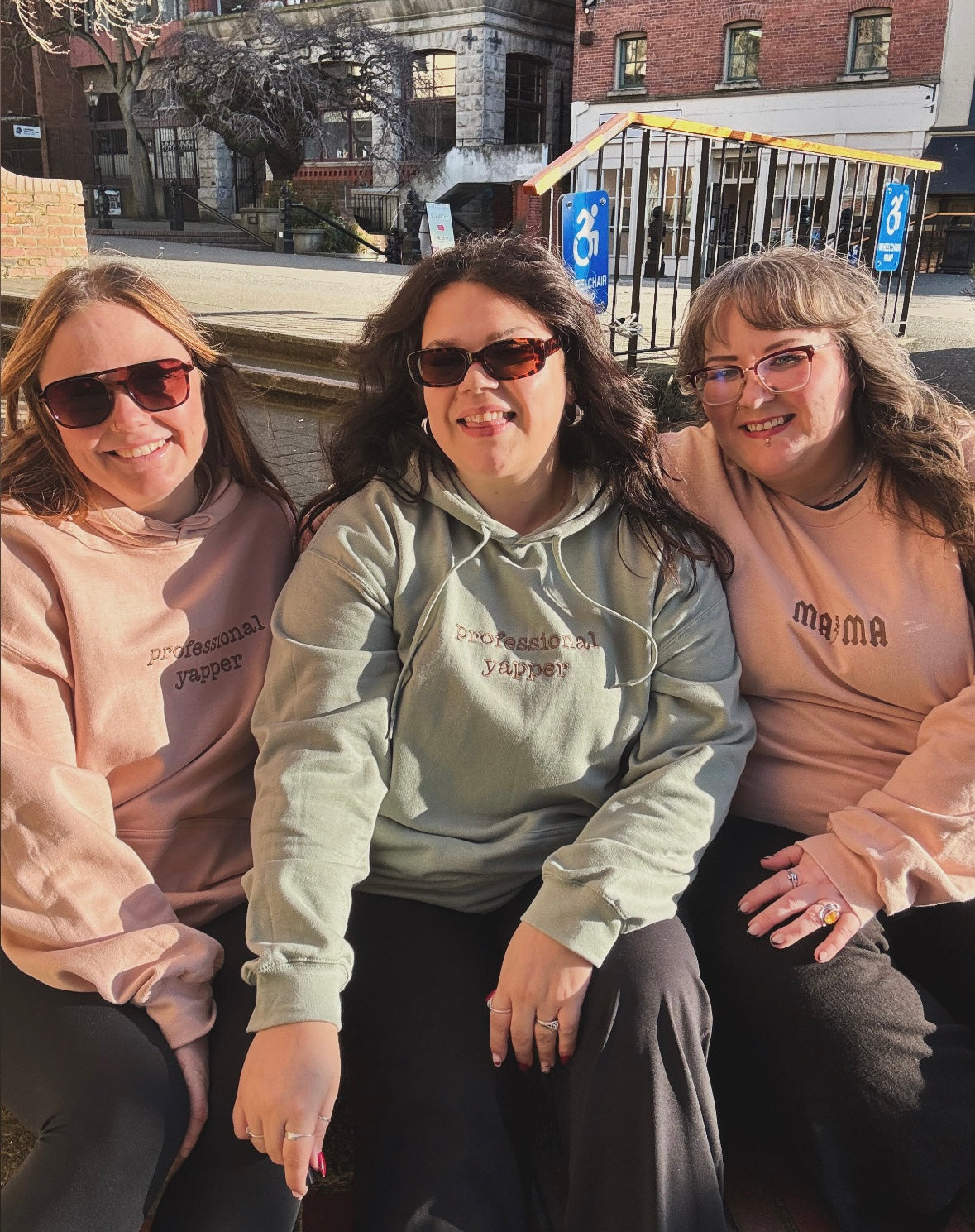 Mama Embroidered Gothic Crewneck Sweatshirt