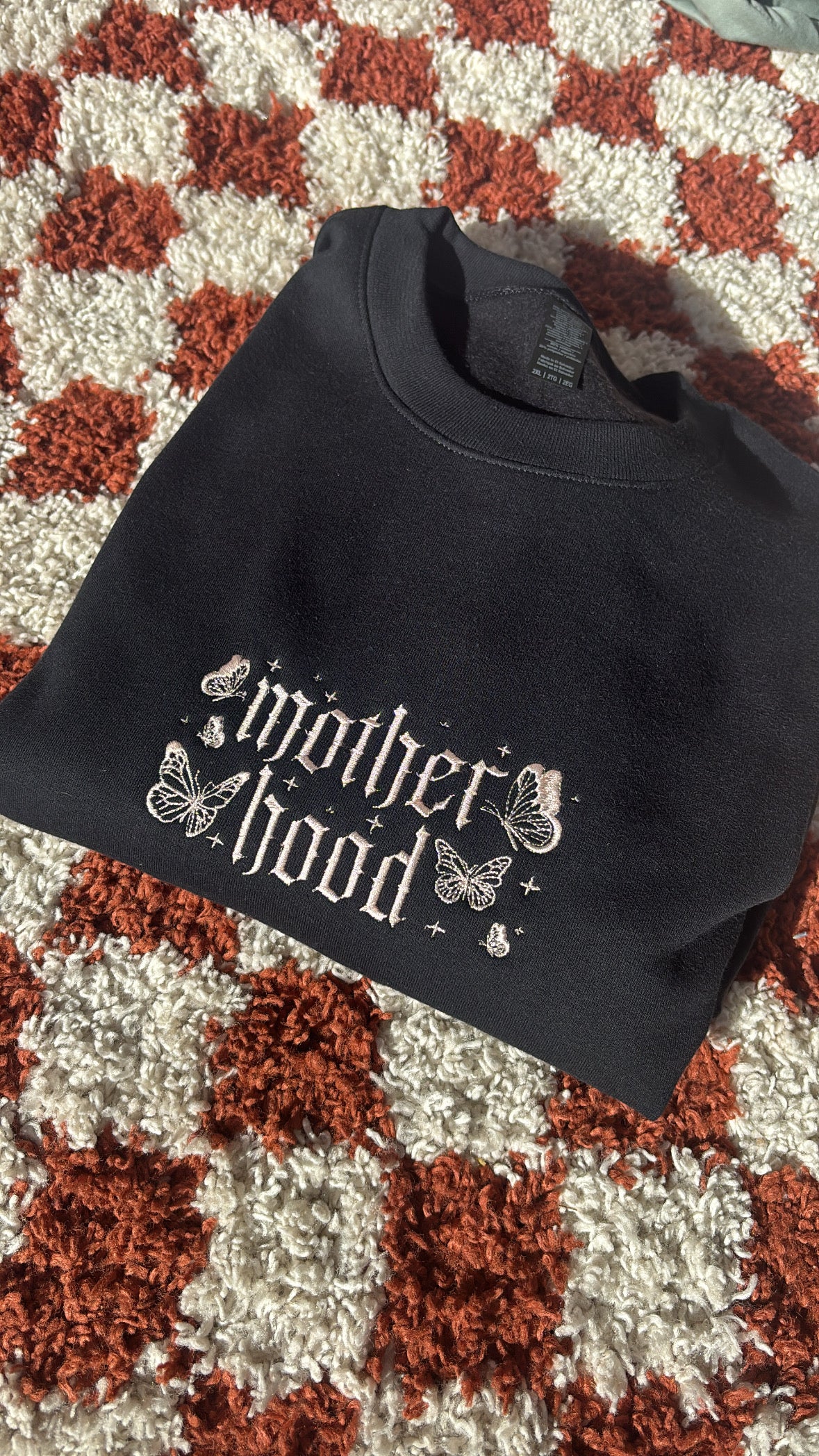 Motherhood Embroidered Crewneck Sweatshirt