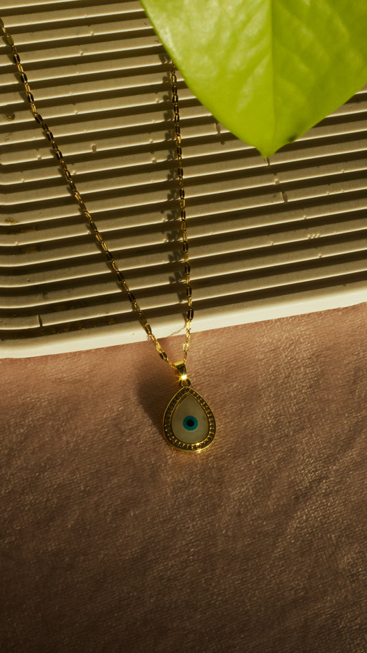 Mystic Evil Eye Teardrop Necklace