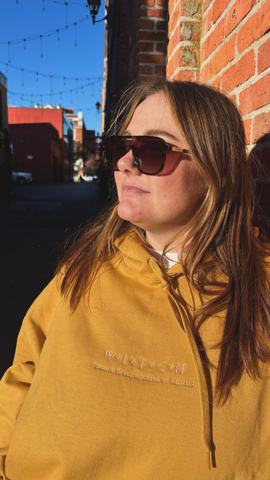 Witch Embroidered Hoodie
Women In Total Control Of Herself Sweatshirt