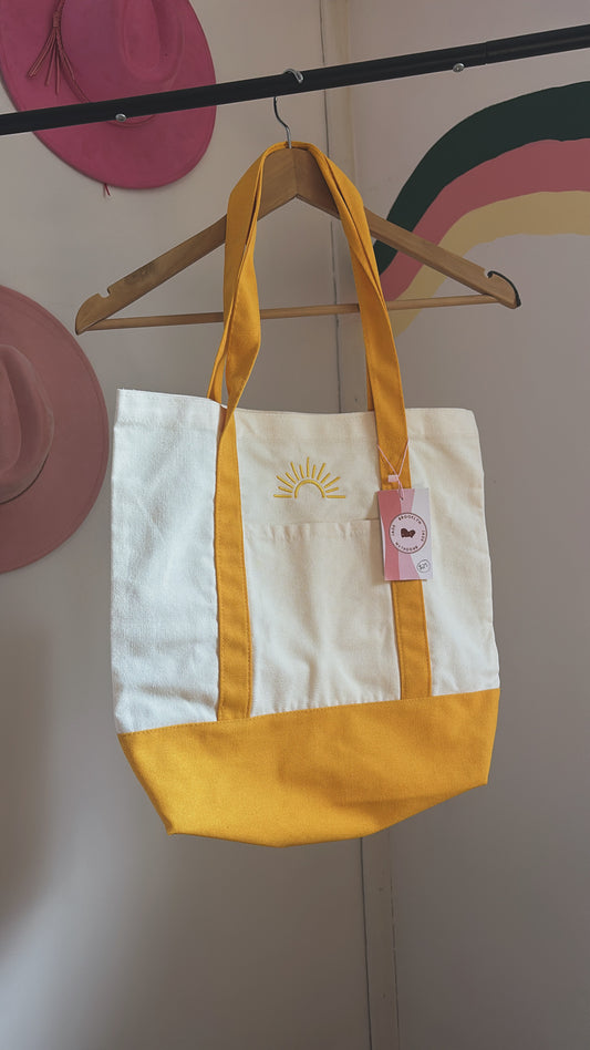 Sunshine Canvas Tote☀️