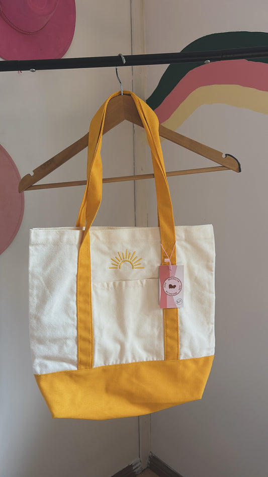 Sunshine Canvas Tote☀️