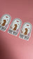 “Stay Wild Moon Child” Leopard Sticker