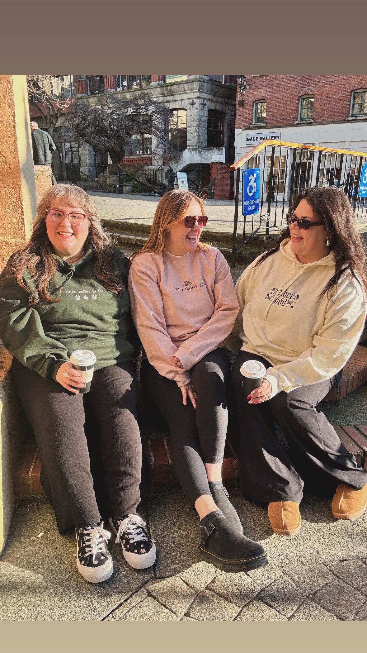 Dogs Coffee Books Embroidered Hoodie