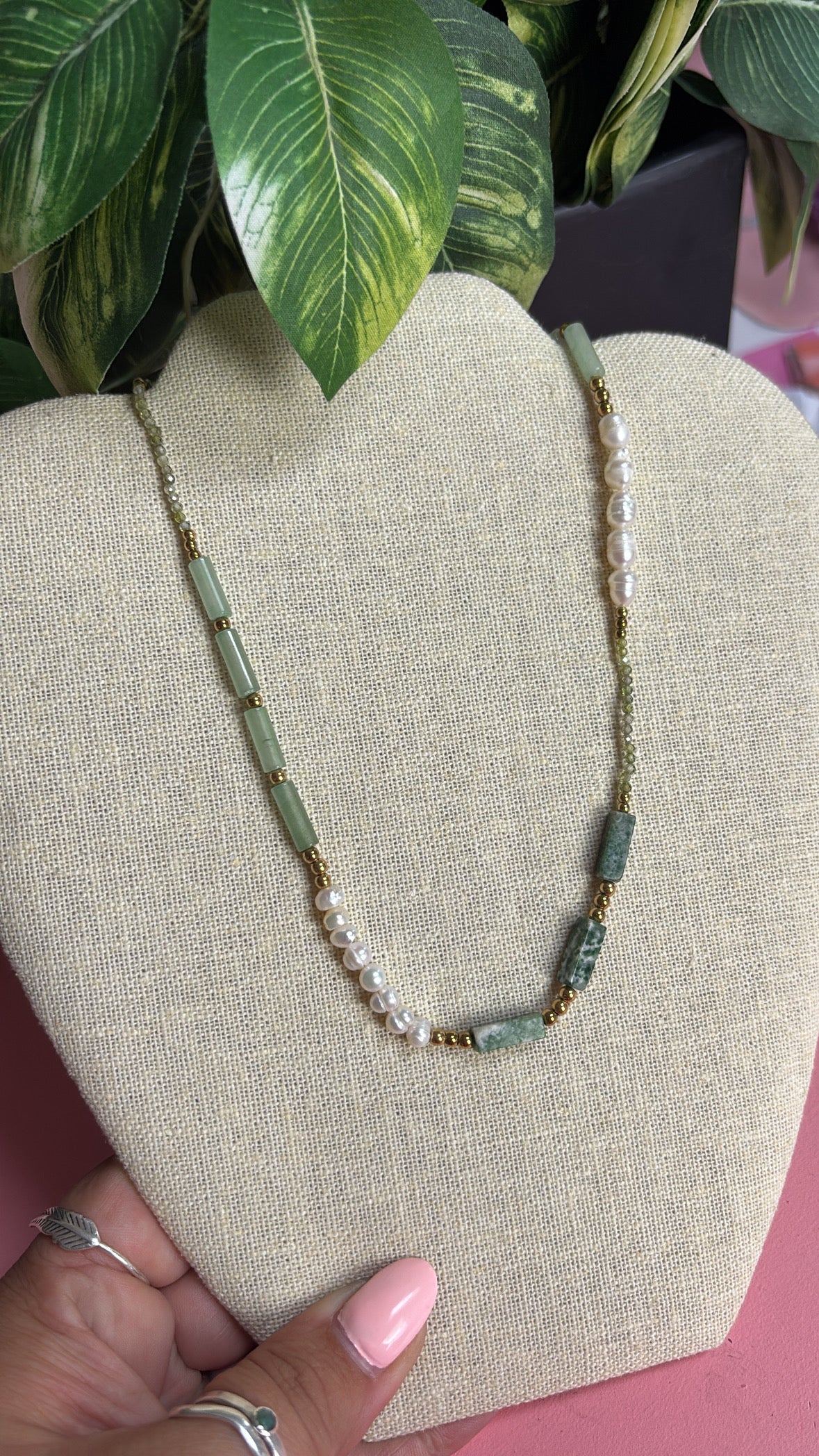 Jade & Pearl Necklace
