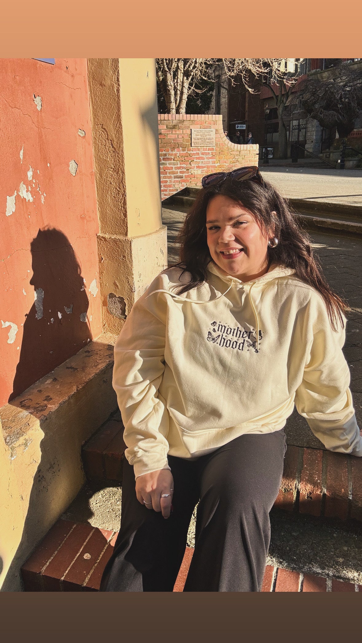 Motherhood Embroidered Hoodie