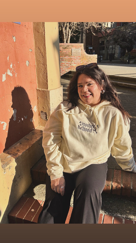 Motherhood Embroidered Hoodie