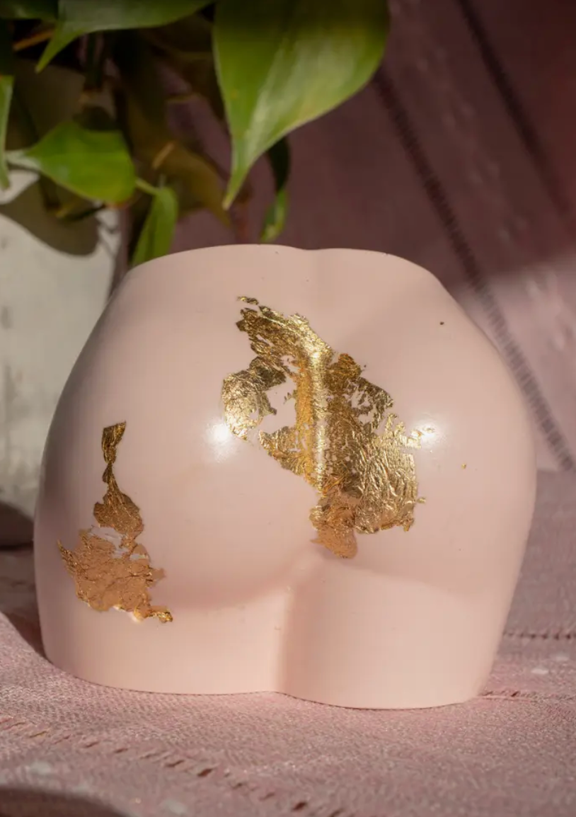 Luxe Booty Vase. Dried Florals. Planter. Boho. Body Positive