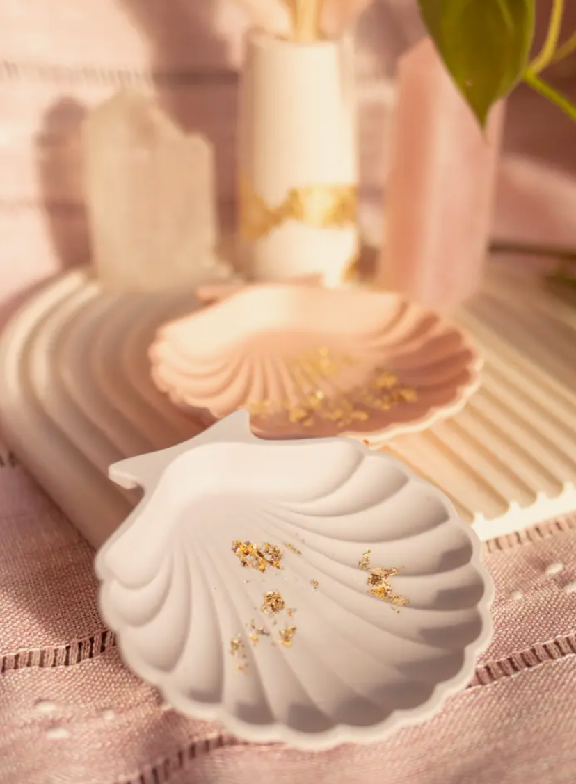 Luxe Seashell Dish. Jewellery Dish. Gifts for your besties. Handmade.